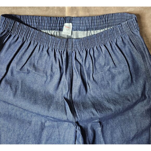 Elastic Waist Denim Pants 2XL Miss Fit 100% Cotton Made In Pakistan Blue - Picture 4 of 9